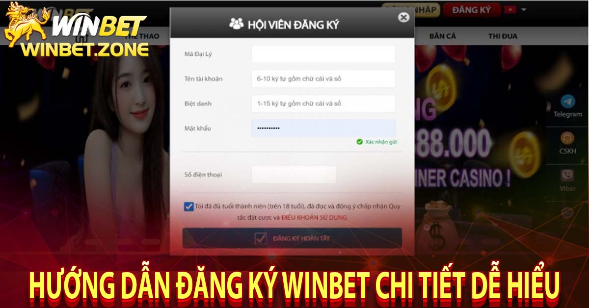 Hướng dẫn đăng ký winbet chi tiết dễ hiểu